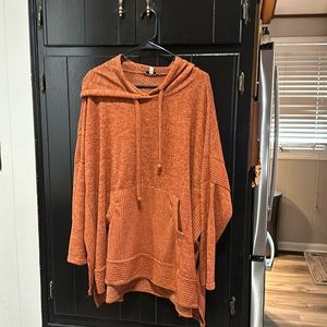 Burnt orange sweater hoodie. Nice and warm and so comfy!